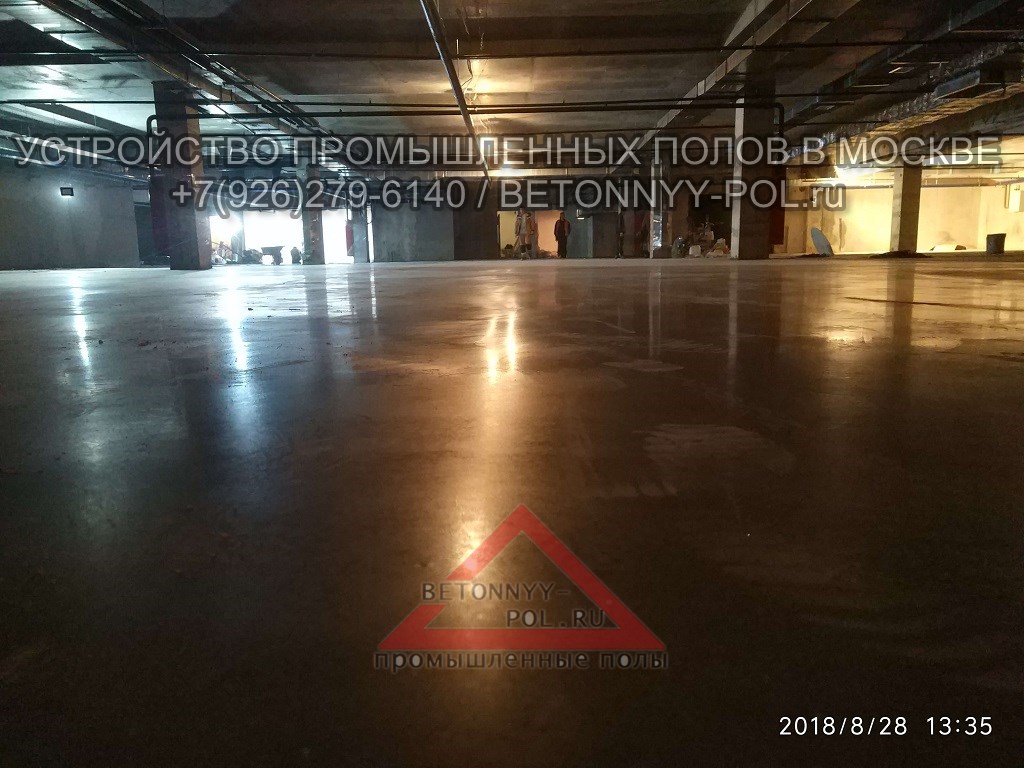 бетонный топпинг пол